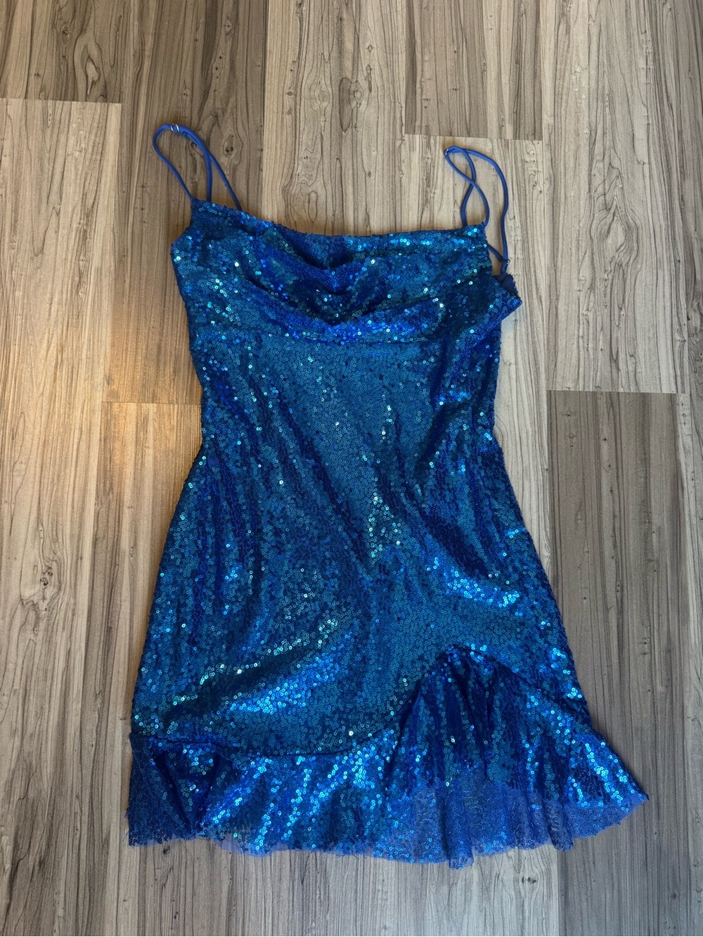 Lucy in the Sky Electric Blue Sequin Dress